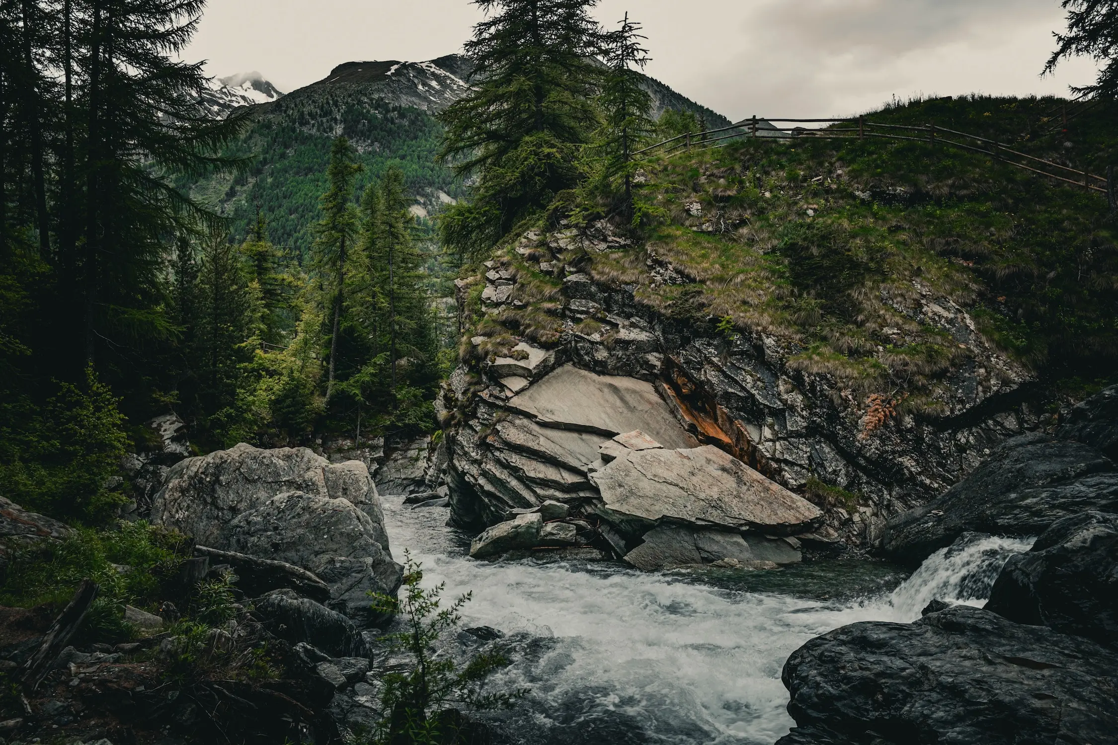 One of Nicholas's favorite photos he took while at a waterfall in Lillaz, Italy